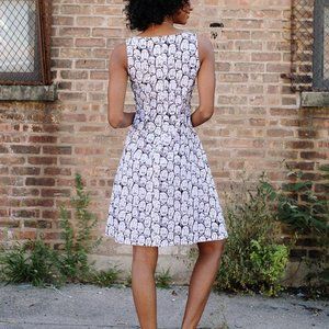 Mata Traders Cotton Vignette Dress Faces